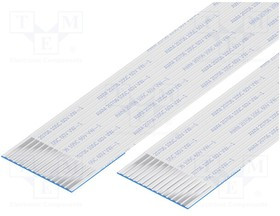 10-14-A-0076-C, FFC cable; Cores: 14; Cable ph: 1mm; contacts on the same side