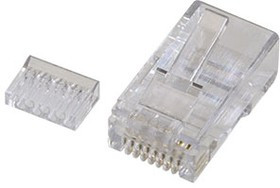 TP8P8C (RJ45) вилка телефон.на каб. cat.6E со вставкой