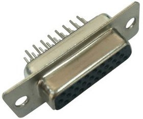 RND 205-01010, Socket High Density D-Sub Connector, DA-26, Radial Leads