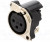 NTR-NC3FBH2, Гнездо, XLR, "мама", PIN: 3, угловой 90°, THT, серебристый, 6А