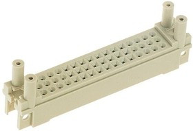 09230009968, DIN 41612 Connectors DIN TYP 2C/2R A=5.10 SHROUD SCREW FIX