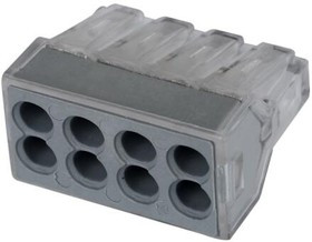 081-20-04, Строительно-монтажная клемма КБМ-773-308 (1.0-2.5мм²) серый HLT 081-20-04, Строительно-монтажная клемма КБМ-773-308 (1.0-2.5мм²) серый HLT