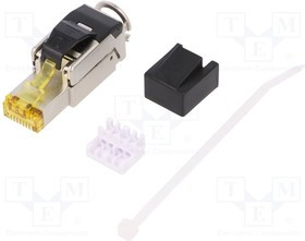 LOG-MP0081, Вилка, RJ45, Кат: Cat 8.1, экранированный, Конф: 8p8c, 6-7,5мм