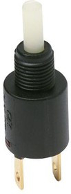 KM1101RR05Q, Кнопочный переключатель, Subminiature, KM Series, 6.35 мм, SPST-NO, Выкл.-(Вкл.), Plunger for Cap