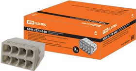 Строительно-монтажная клемма КБМ-2273-248 (2,5мм2) с пастой TDM Строительно-монтажная клемма КБМ-2273-248 (2,5мм2) с пастой TDM