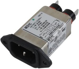 1-6609016-1, RFI POWER LINE FILTER, 6A, 380UA 1-6609016-1, RFI POWER LINE FILTER, 6A, 380UA