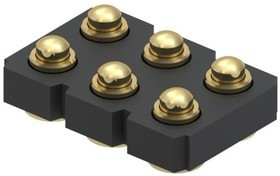 817-22-006-30-001101, Headers &amp; Wire Housings Spring-Loaded Hdr,2R Vert Mount, SMT, 6P