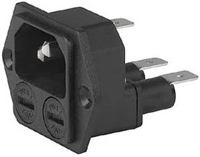 4707.2100, AC Power Entry Modules Fused 4.8 Tab