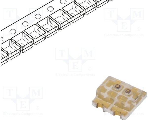 RF-P1S196TS-B51, LED; SMD; 0606; yellow/yellow green; 1.6x1.6x0.7mm; 140°; 20mA RF-P1S196TS-B51, LED; SMD; 0606; yellow/yellow green; 1.6x1.6x0.7mm; 140°; 20mA
