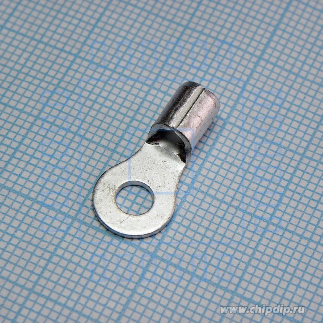 GRNB 5.5-4L, наконечник кабельный кольцевой без изоляции d=4.3мм, сеч. пров.4.0-6.0мм2