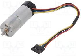POLOLU-4846, Двигатель: DC, с энкодером, с редуктором, HP, 12ВDC, 5,6А, 74,83: 1