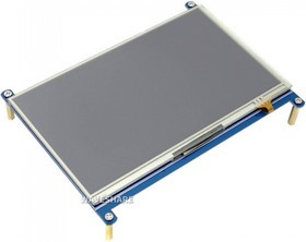 ACD18-RA418 Waveshare 7" резистивный сенсорный дисплей без корпуса, 1024*600 IPS матрица, вход HDMI,