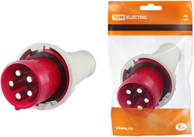 Вилка 045 3Р+РЕ+N 125А 380В IP54 TDM Вилка 045 3Р+РЕ+N 125А 380В IP54 TDM