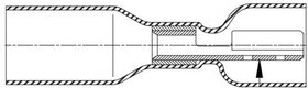 B-106-3632, Terminals H/S-REC 16-14 BLU .250X.032