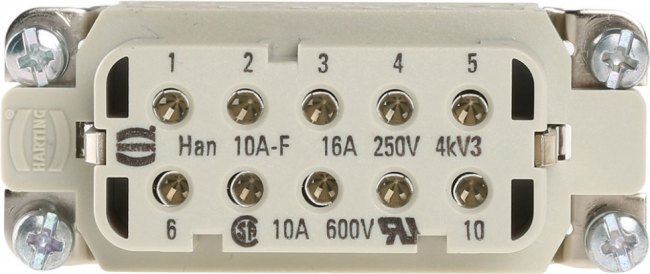 09200162612, Heavy Duty Power Connectors HAN A 16P M SCREW SCREW TERMINATION 09200162612, Heavy Duty Power Connectors HAN A 16P M SCREW SCREW TERMINATION