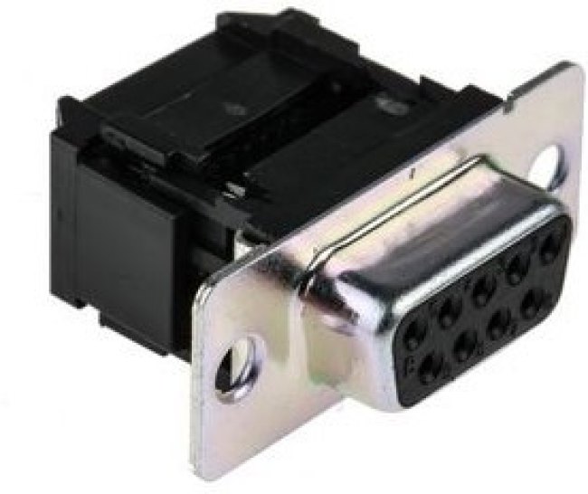 492648, D-Sub Connector, Steel, Socket, DE-9, 3A, 250V, Pack of 5 pieces