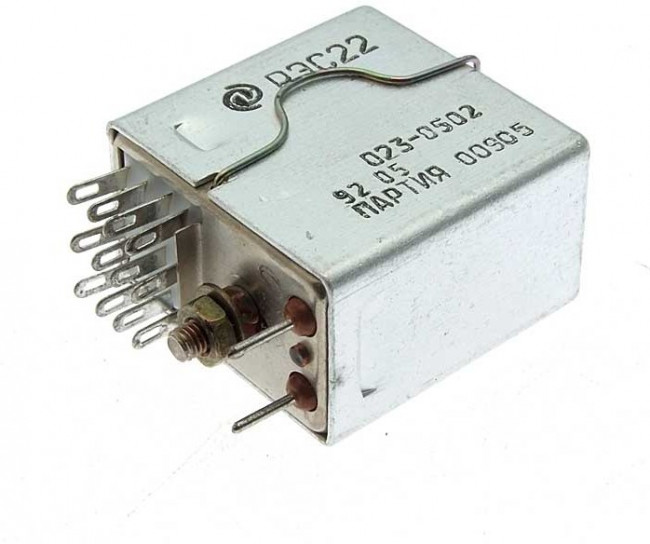 РЭС22 РФ4.523.023-05.02 (12В), Реле электромагнитное РЭС22 РФ4.523.023-05.02 (12В), Реле электромагнитное