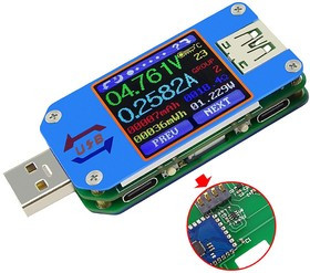 USB тестер Ruideng UM25C