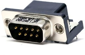 L717SDE09P1ACH4R, D-Sub Standard Connectors 9P Sz E Std Density Pin Rear Insert 4-40
