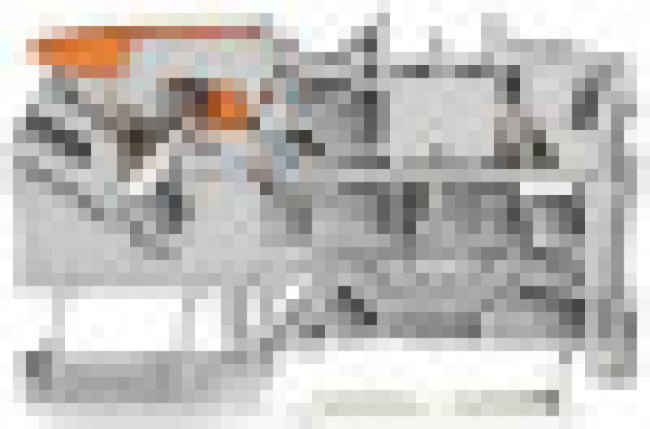 2102-1201, 2-пров. проходная клемма, 0,25 - 2,5 (4) мм2, Ex e II, серая
