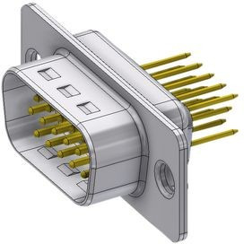 HD-D15PY/2-K, D-Sub high-density connector 15P