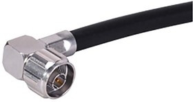 16_N-50-7-77/133_NE, 16_N-50-7-77/133_NE Series, Plug Cable Mount N Connector, 50, Crimp Termination, Right Angle Body