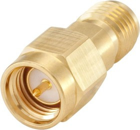 32S105-K00L5, Straight 50 Adapter SMA Plug to SMA Jack 18GHz