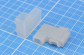 Кожух для клемм, гнездо 6.4мм, угловой, прозрачный; №763 клемма кожух гн 6,4\\1H \угл\пр\18x14