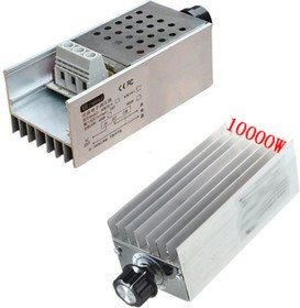 SCR регулятор напряжения (диммер) переменного тока 220 В, 10000 Вт со встроенным потенциометром