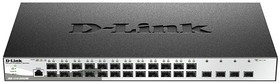 D-Link DGS-1210-28XS/ME/B2A Управляемый L2 коммутатор с 24 портами 100/1000Base-X SFP и 4 портами 10GBase-X SFP+