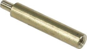 PCSN-25, Стойка для печатных плат, круглая, латунь, М3, 25мм