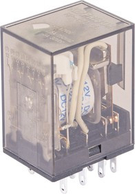 RP-402.DL, Реле 4 пер. 12VDC, 5A/ 250VAC со светодиодом