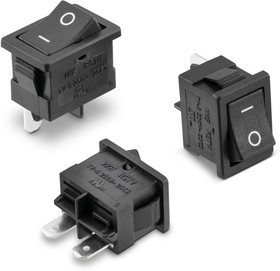 471001264143, Клавишный переключатель, SPST, Без Подсветки, Панель, Черный, WS-RSTV