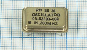 Кварцевый генератор 89.2МГц 5В,HCMOS/TTL в корпусе FULL=DIL14, гк 89200 \\FULL\T/CM\5В\\(RH)