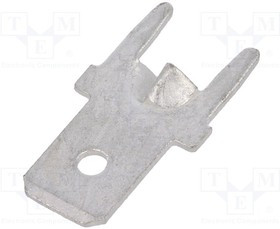 KEYS1285-ST, Наконечник: плоский, 4,8мм, 0,5мм, "папа", THT, латунь, луженые