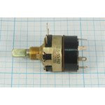 Резистор переменный, поворотный 470кОм, линейность В, ширина 25мм, вал и размеры ВС-3-20, СП3-30К