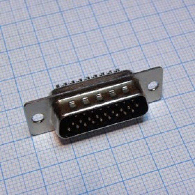 DS1035-26MBNSISS, (DHS-26M), D-SUB разъем высокой плотности, пайка на кабель, вилка
