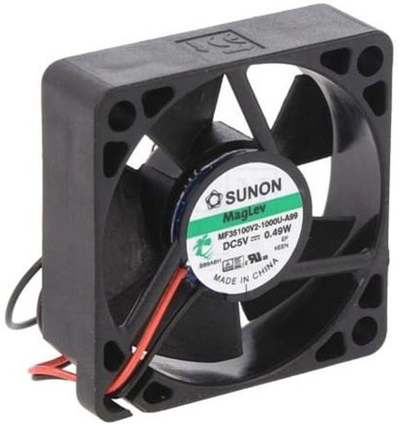 MF35100V2-1000U-A99, DC Fans Axial Fan, 35x35x10mm, 5VDC, 6.5CFM, 0.13"H2O, Vapo, Wire, Auto Restart MF35100V2-1000U-A99, DC Fans Axial Fan, 35x35x10mm, 5VDC, 6.5CFM, 0.13"H2O, Vapo, Wire, Auto Restart