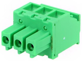 EB5A-03-B, Разъемный клеммник, 3,81мм, Кол-во полюс: 3, угловой, вилка, 1мм2
