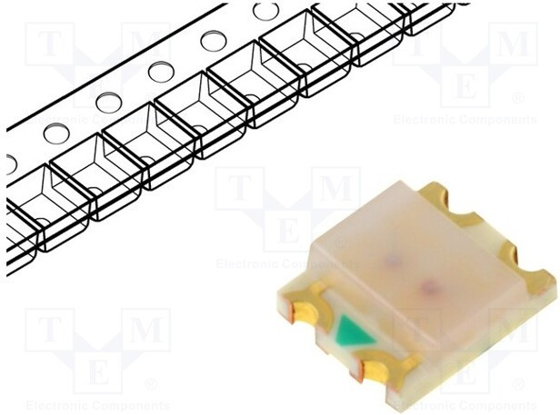 OSRG1206C1C, LED; SMD; 1206; red/green; 3.2x2.7x1.1mm; 120°; 1.8?2.6/1.8?2.6V OSRG1206C1C, LED; SMD; 1206; red/green; 3.2x2.7x1.1mm; 120°; 1.8?2.6/1.8?2.6V
