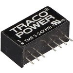 TMR 3-2423WI, DC/DC преобразователь, 3Вт, вход 9-36В, выход 15,-15В/100мА TMR 3-2423WI, DC/DC преобразователь, 3Вт, вход 9-36В, выход 15,-15В/100мА