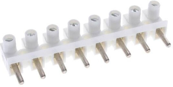 HE42ST/08, Barrier Terminal Blocks 8Pole 10mm 20A 300V 22-10AWG Euro Plug
