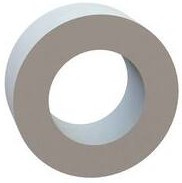 13RS037515, Standoffs &amp; Spacers Round Spacer, .219 ID, .375 OD, .156 Length, Natural, Nylon, #12 (M5) Screw