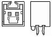 917894-1, Automotive Connectors 2.5 S.D.L STD V 2P HDR ON/TAPE