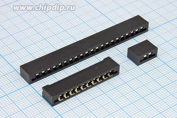 Гнездо FB, шаг 2.54мм, 15P, шлейф, FB-15, на плату; №11795 гн FB\P2,54\15P\ шлейф\FB-15\\плат\