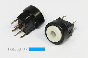 Тактовая кнопка, 10x 9.8, алгоритм работы NO, IL2Всиний, контакты 6P, PB6142FL-3