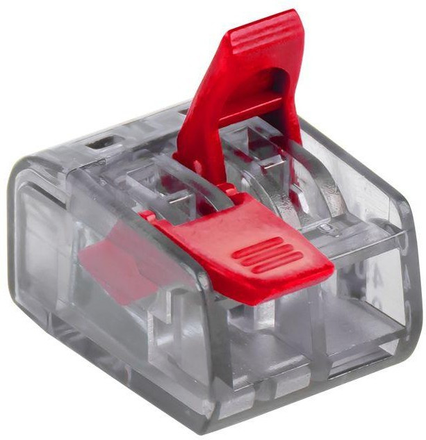 Клемма строительно-монтажная СМК 221-412 2-проводная 0.2-4кв.мм (блист.5шт) PROxima EKF plc-smk-221-412b