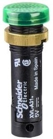 XVLA323, Индикат.лампа: LED, плоский, зеленый, 12ВDC, d12мм, IP40, пластик