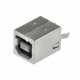 KUSBVX-BS1N-B, USB Connectors B TYPE VERT BLK SKT
