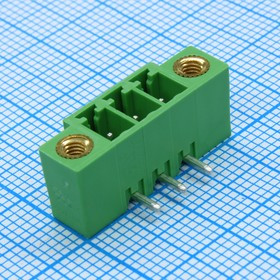 ECH381RM-03P, Колодка клеммная (розетка) на плату 3 контакт(ов) шаг 3.81 мм 300В 8А